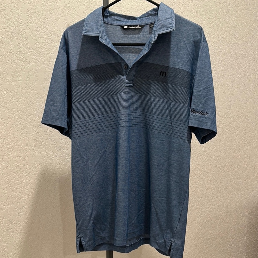 Travis Mathew Blue Polo Shirt